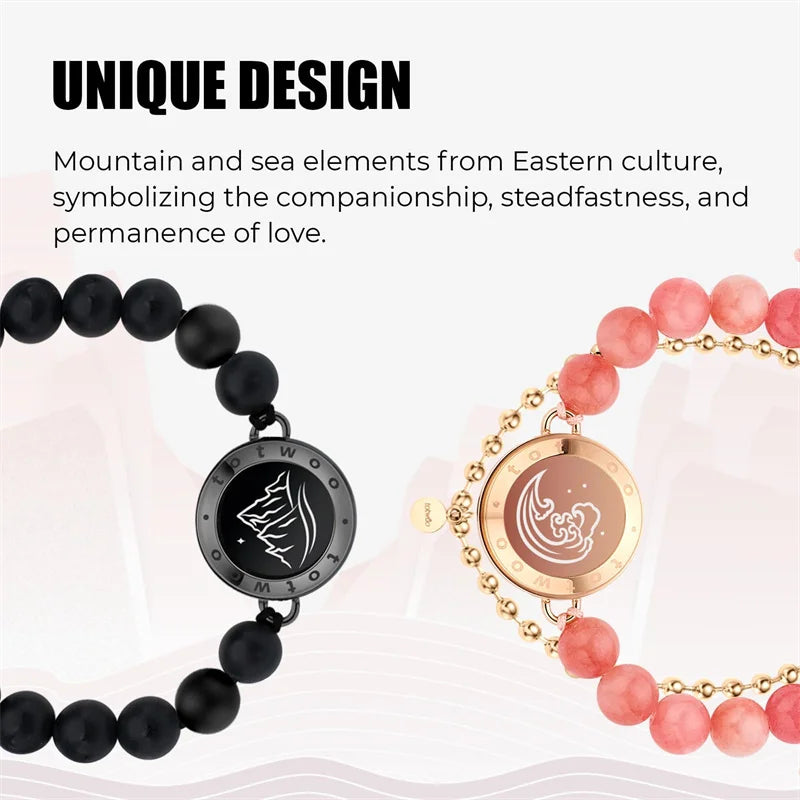 Totwoo Long Distance Touch Bracelets – Light & Vibration Set