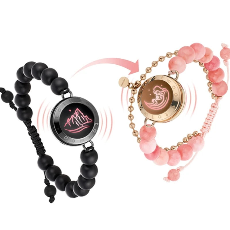 Totwoo Long Distance Touch Bracelets – Light & Vibration Set