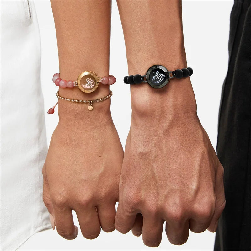 Totwoo Long Distance Touch Bracelets – Light & Vibration Set