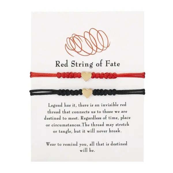 Long Distance Friendship Bracelets – Heart & Star Matching Set