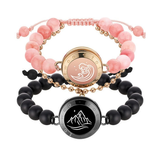 Totwoo Long Distance Touch Bracelets – Light & Vibration Set