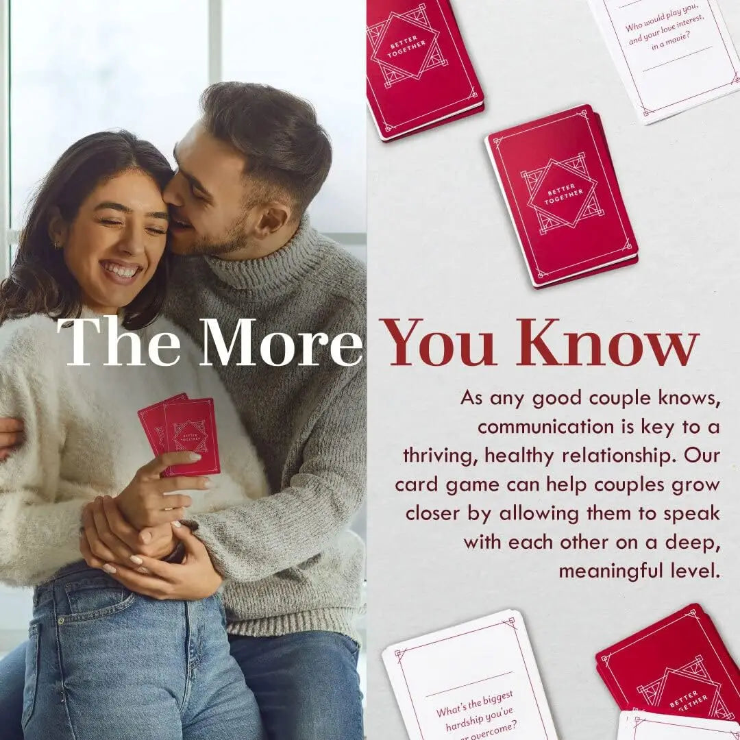 Better Together – Couple Card Game with 100 Romantic Questions