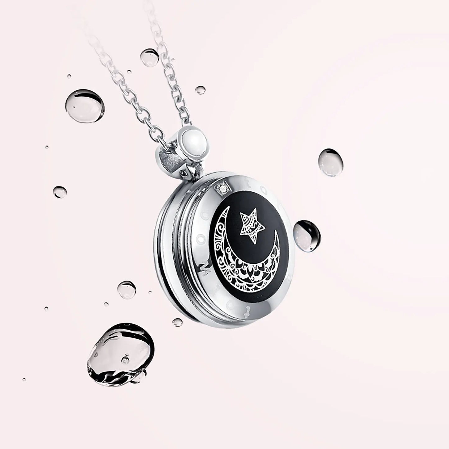 Totwoo Couple Touch Necklaces – Sun & Moon Agate LDR Gift