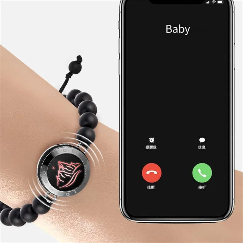 Totwoo Long Distance Touch Bracelets – Light & Vibration Set