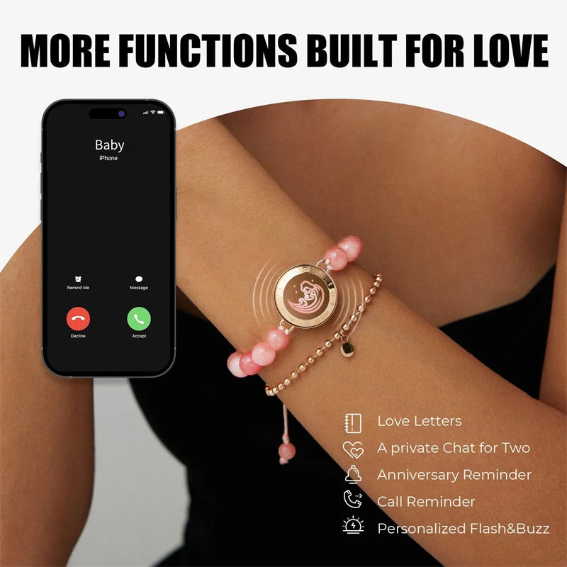Totwoo Long Distance Touch Bracelets – Light & Vibration Set