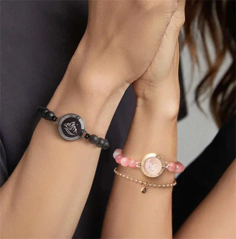 Totwoo Long Distance Touch Bracelets – Light & Vibration Set