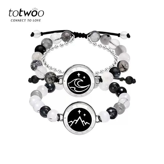 Totwoo Long Distance Touch Bracelets – Light & Vibration Set