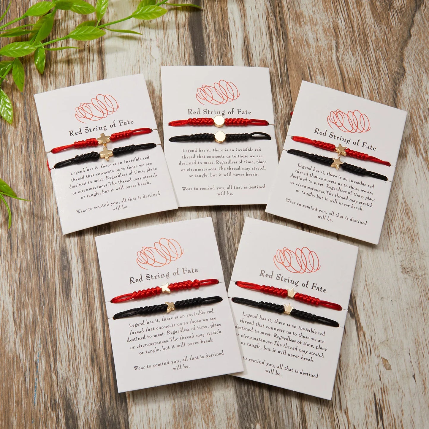 Long Distance Friendship Bracelets – Heart & Star Matching Set